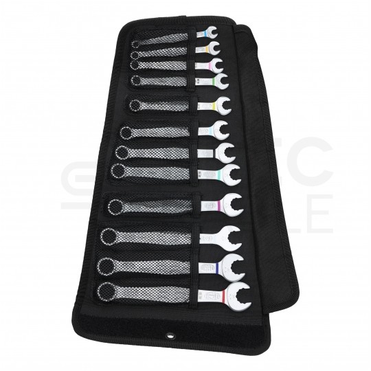 Zestaw kluczy rowerowych płaskich w rozmiarach od 6mm do 15mm w etui 12 elementów Bicycle Set 12 WERA