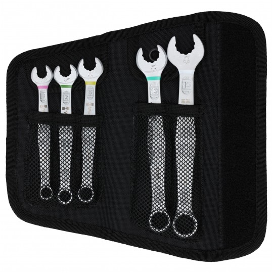 Zestaw kluczy rowerowych płaskich w rozmiarach od 8mm do 15mm w etui 5 elementów Bicycle Set 10 WERA