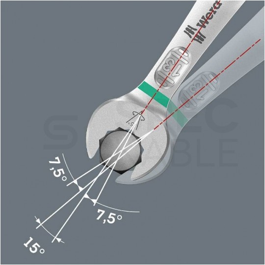 Zestaw kluczy rowerowych płaskich w rozmiarach od 8mm do 15mm w etui 5 elementów Bicycle Set 10 WERA