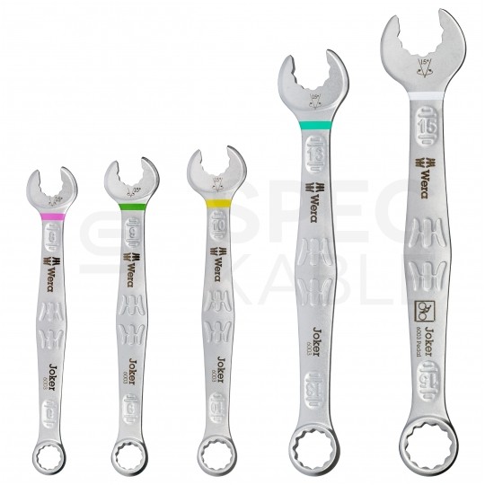 Zestaw kluczy rowerowych płaskich w rozmiarach od 8mm do 15mm w etui 5 elementów Bicycle Set 10 WERA