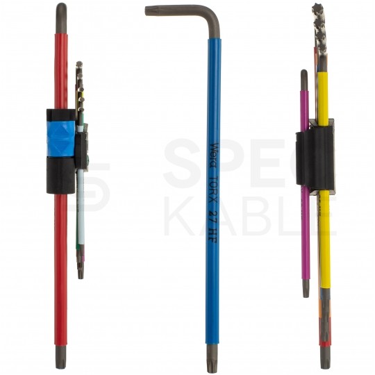 Zestaw kluczy torx trzpieniowych długich z funkcją przytrzymywania 9szt 8-40 kolor HF WERA