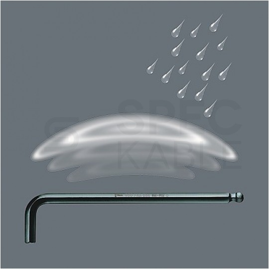 Zestaw kluczy torx trzpieniowych długich z funkcją przytrzymywania 9szt 8-40 kolor HF WERA