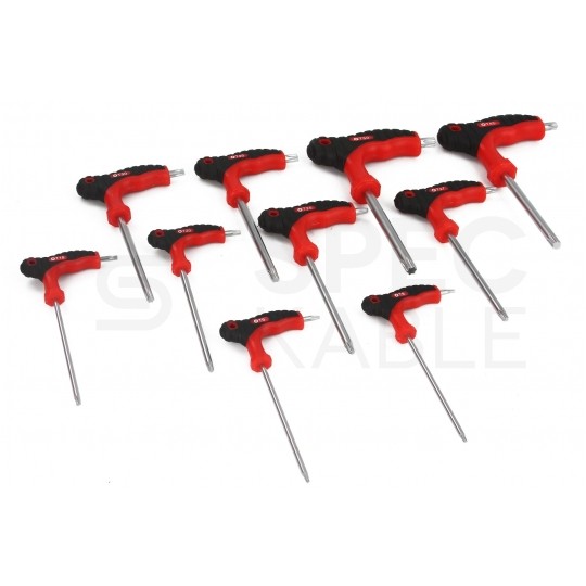 Zestaw kluczy TORX typ T 10 szt. (T9-T50) + stojak MAR-POL