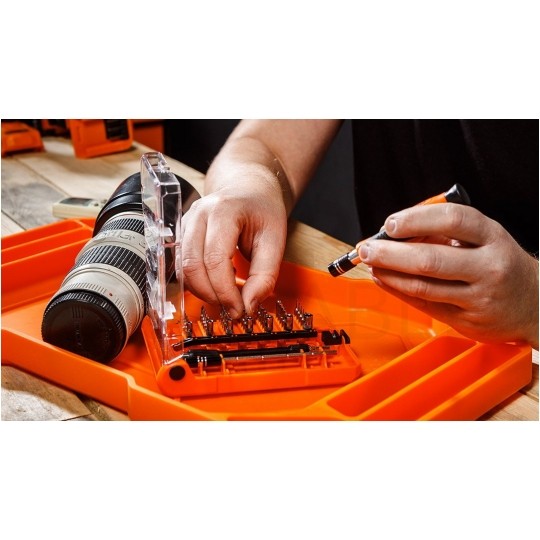 Zestaw końcówek wkrętakowych, serwisowy do smartfonów 53 sztuki + przedłużki + narzędzie do otwierania kart SIM NEO 06-111-1