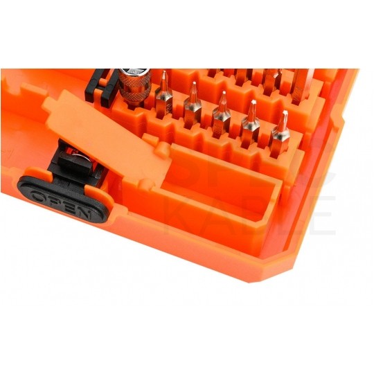 Zestaw końcówek wkrętakowych, serwisowy do smartfonów 53 sztuki + przedłużki + narzędzie do otwierania kart SIM NEO 06-111-1