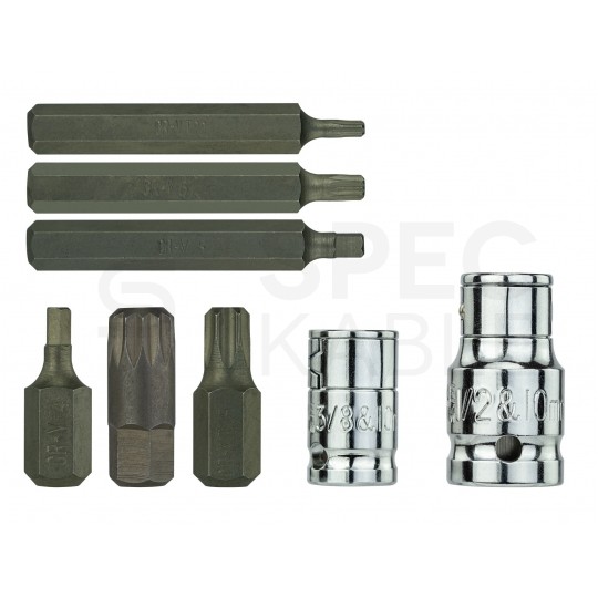 Zestaw końcówek wkrętakowych (torx, imbus, spline) 40 elementów + walizka MAR-POL