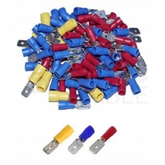 Zestaw konektorów izolowanych 0,5-6,0mm2 MIX końcówek kablowych ADELID 600szt w pudełku