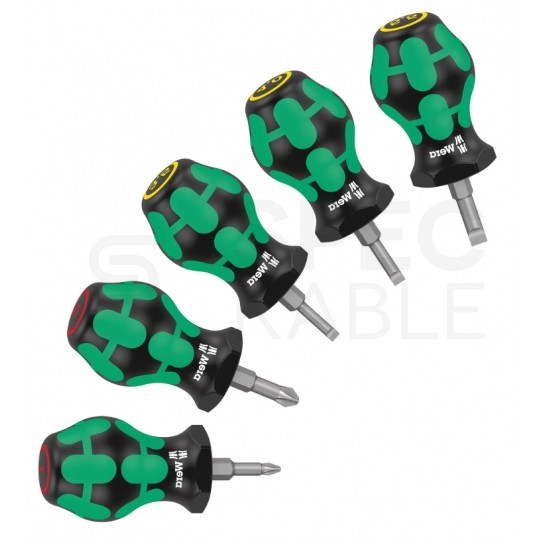 Zestaw krótkich wkrętaków 5szt. Wera Stubby Set 1