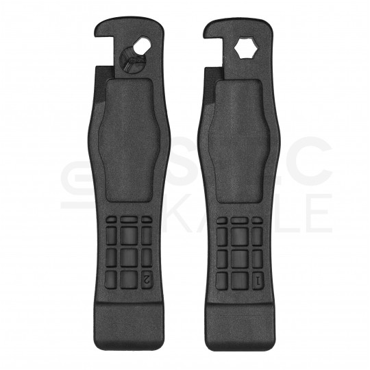 Zestaw łyżek rowerowych do opon z uchwytem do bitów i wykrętakiem wentyli 2szt Bicycle Set 13 WERA