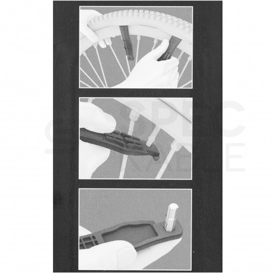 Zestaw łyżek rowerowych do opon z uchwytem do bitów i wykrętakiem wentyli 2szt Bicycle Set 13 WERA