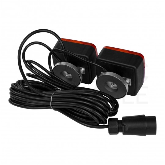 Zestaw magnetycznych lamp / świateł do przyczepy samochodowej (wtyk 7-pin) MAR-POL
