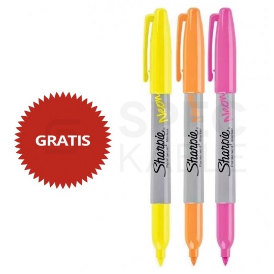 Zestaw markerów permanentnych Sharpie "Eye" 30 kolorów 24x Fine Point 1.0mm + 6x Ultra Fine Point 0.5mm + GRATIS 3x Neon Fine Point 1.0mm