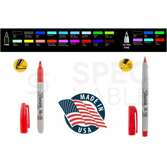 Zestaw markerów permanentnych Sharpie "Lion" 26 kolorów 20x Fine Point 1.0mm + 6x Ultra Fine Point 0.5mm