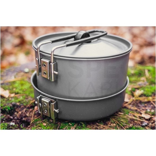 Zestaw naczyń turystycznych 3w1 na kamping NEO 63-145