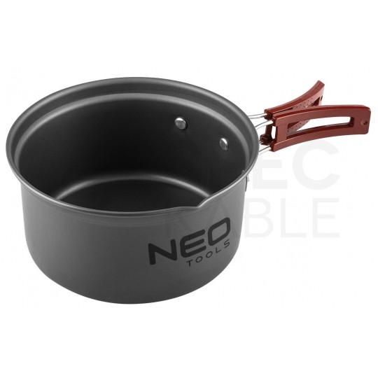 Zestaw naczyń turystycznych 7w1 na kamping NEO 63-146