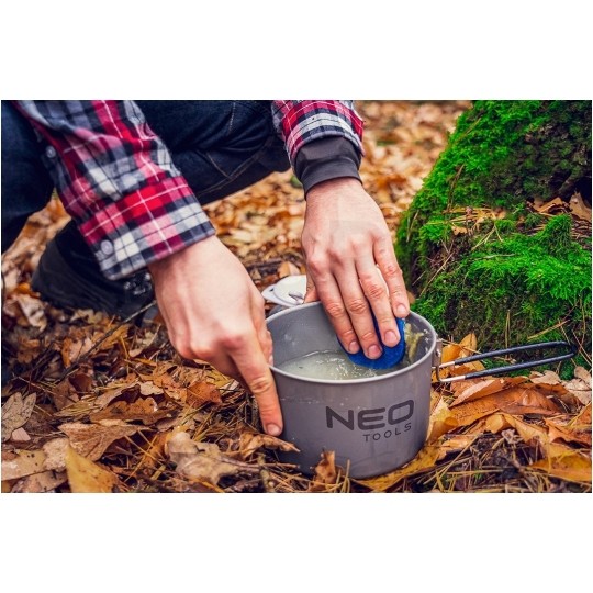 Zestaw naczyń turystycznych 7w1 na kamping NEO 63-146