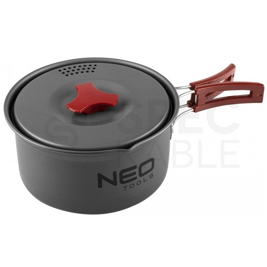 Zestaw naczyń turystycznych 7w1 na kamping NEO 63-146