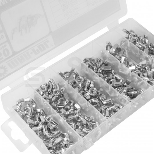 Zestaw nakrętek motylkowych 150szt. MAR-POL