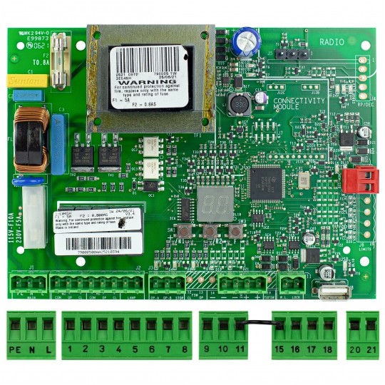Zestaw napęd automatyczny do bram skrzydłowych FAAC ALFA 414 (2x siłownik + 1x pilot + moduł radiowy + centrala + fotokomórki + akcesoria)