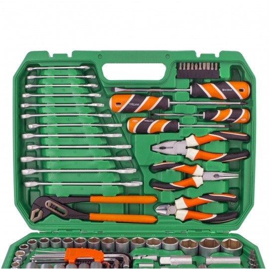 Zestaw narzędzi i kluczy warsztatowych 122 elementy Kraft&Dale KD309 + walizka