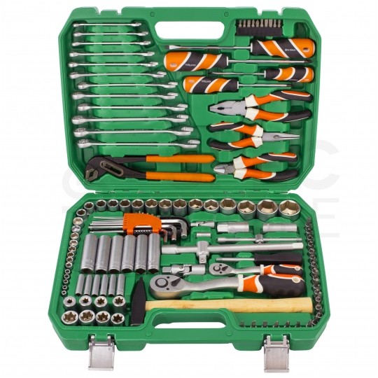 Zestaw narzędzi i kluczy warsztatowych 122 elementy Kraft&Dale KD309 + walizka