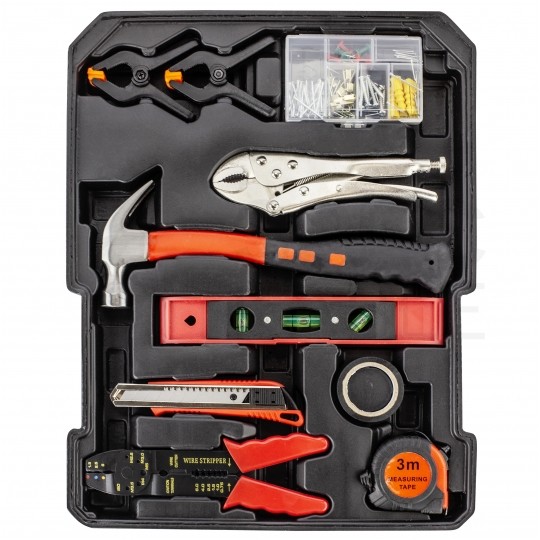 Zestaw narzędzi i kluczy warsztatowych 188 elementów walizka narzędziowa Kraft&Dale KD314