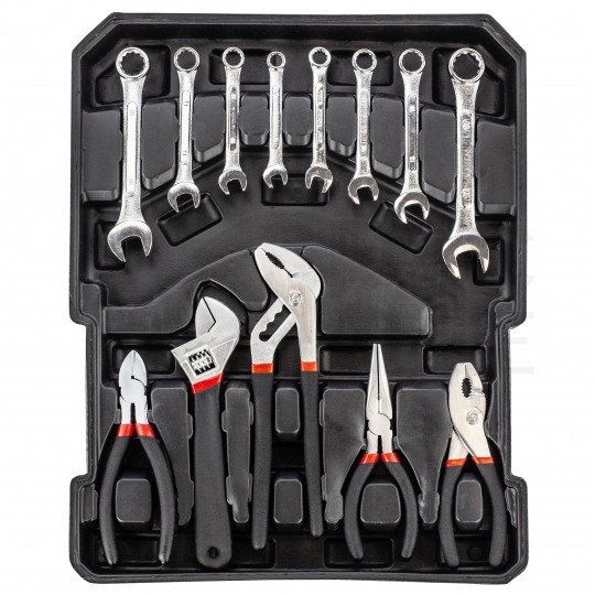 Zestaw narzędzi i kluczy warsztatowych 188 elementów walizka narzędziowa Kraft&Dale KD314