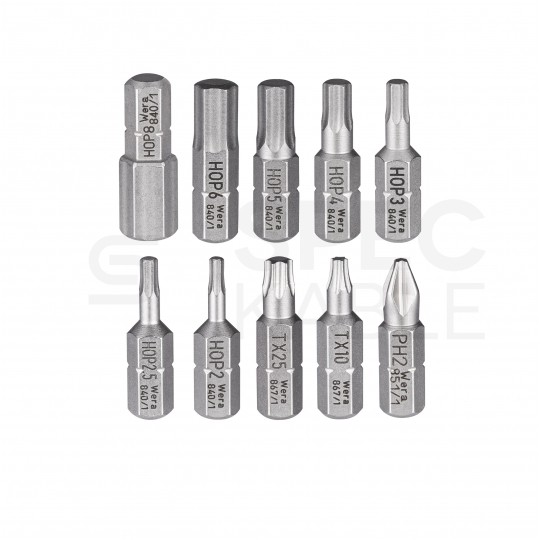 Zestaw narzędzi rowerowych wkrętaków wielofunkcyjnych z etui 12 elementów + 2 łyżki do opon Bicycle Set 1 WERA