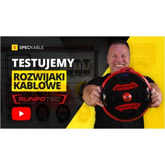 Zestaw narzędzi (Rozwijak bębnowy do kabli i przewodów XB 300 + Trzpień wielofunkcyjny do rozwijaków + Walizka narzędziowa) 10170 RUNPOTEC