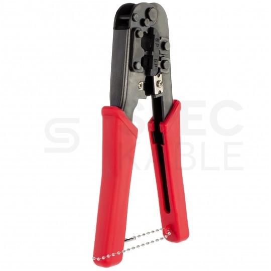 Zestaw narzędzi sieciowych Tester kabli LAN Zaciskarka RJ45 Komplet 3 elementów + etui NEKU