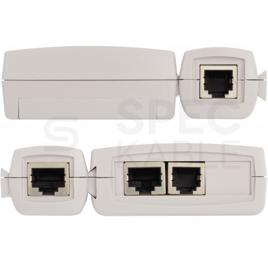 Zestaw narzędzi sieciowych Tester kabli LAN Zaciskarka RJ45 Komplet 3 elementów + etui NEKU