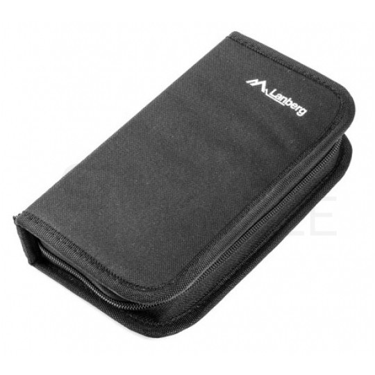 Zestaw narzędzi sieciowych Tester kabli LAN Zaciskarka RJ45 Komplet 4 elementów + etui LANBERG