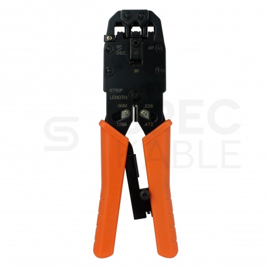 Zestaw narzędzi sieciowych Tester kabli LAN Zaciskarka RJ45 Komplet 6 elementów w walizce NEKU