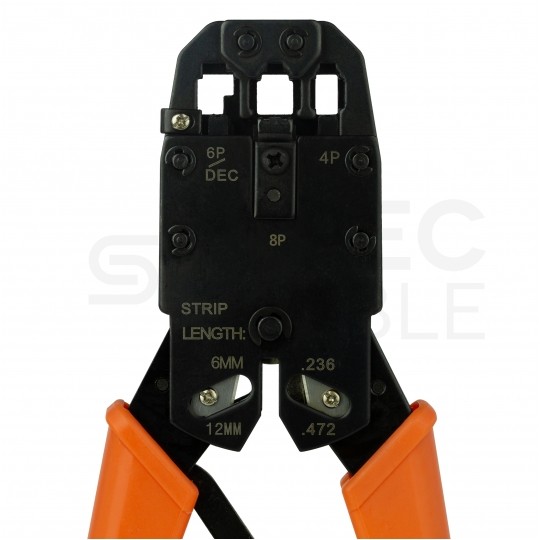 Zestaw narzędzi sieciowych Tester kabli LAN Zaciskarka RJ45 Komplet 6 elementów w walizce NEKU