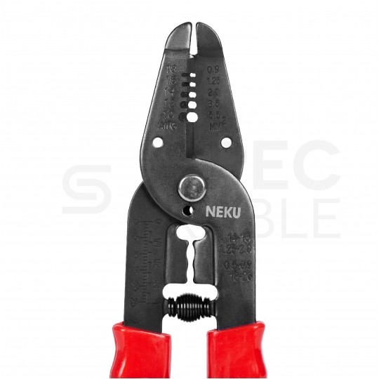 Zestaw narzędzi solarnych MC4 PV 7w1 + etui NEKU (ściągacz izolacji + zaciskarka MC4 + klucze + konektory)