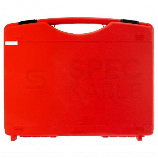 Zestaw narzędzi solarnych MC4 PV Staubli Multi-Contact + walizka (zaciskarka MC4 z pozycjonerem + klucze + plastikowe pudełko)