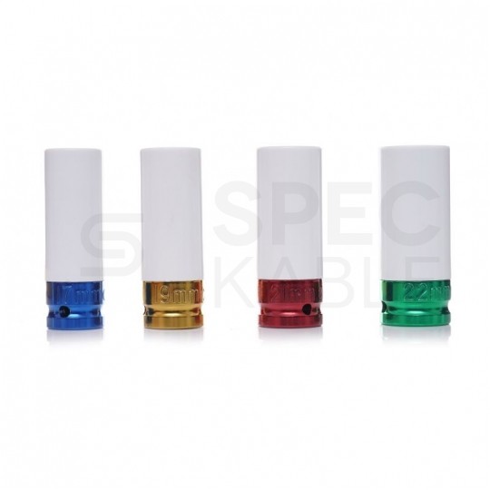 Zestaw nasadek do felg aluminiowych 1/2" 17mm-22mm 4szt Kraft&Dele