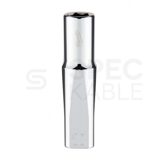 Zestaw nasadek sześciokątnych 3/8˝ z grzechotką i przedłużką MILWAUKEE