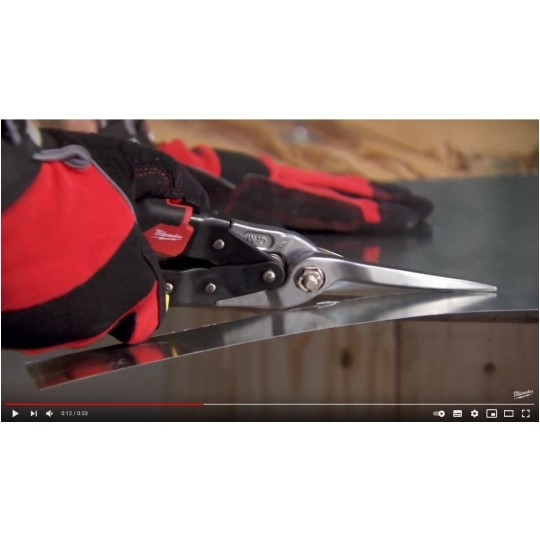 Zestaw nożyc do blachy 3szt. do cięcia prostego i kształtów MILWAUKEE