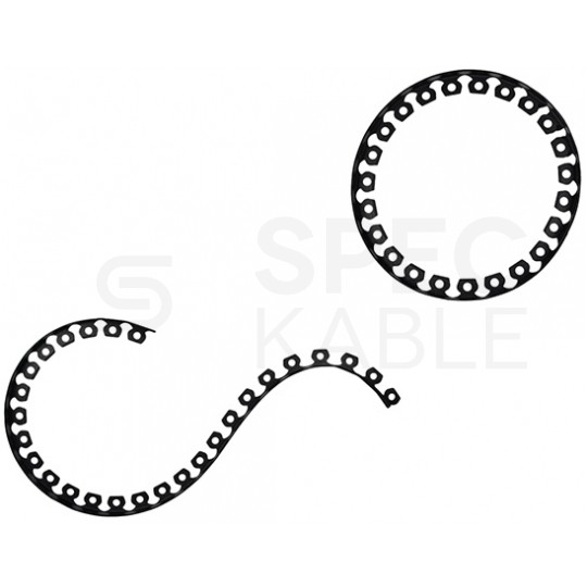 Zestaw Obrzeże ogrodowe trawnikowe Easy Border czarne 40mm x 10m + kotwy mocujące 20szt BRADAS