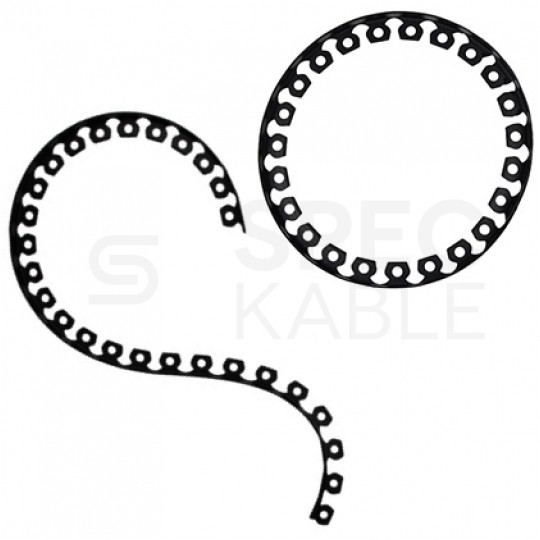 Zestaw Obrzeże ogrodowe trawnikowe Easy Border grafitowe 38mm x 10m + kotwy mocujące 20szt BRADAS