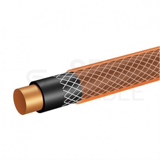 Zestaw ogrodowy Wąż 1/2" pomarańczowy 20m 4-warstwowy Economic NEO z przyłączem, zraszaczem prostym i złączkami VERTO