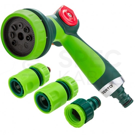 Zestaw ogrodowy Wąż 1/2" pomarańczowy 30m 4-warstwowy Economic NEO na stojaku NEO z pistoletem zraszający, przyłączem i złączkami VERTO