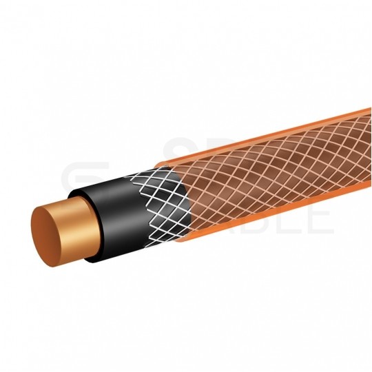 Zestaw ogrodowy Wąż 1/2" pomarańczowy 30m 4-warstwowy Economic NEO na wózku VERTO z pistoletem zraszający i złączkami VERTO