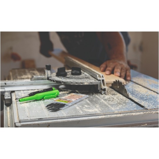 Zestaw - Ołówek automatyczny budowlany PICA 3030 + Wkłady zapasowe (10 sztuk) grafitowe 2,8mm (twarde) PICA-Dry 30405