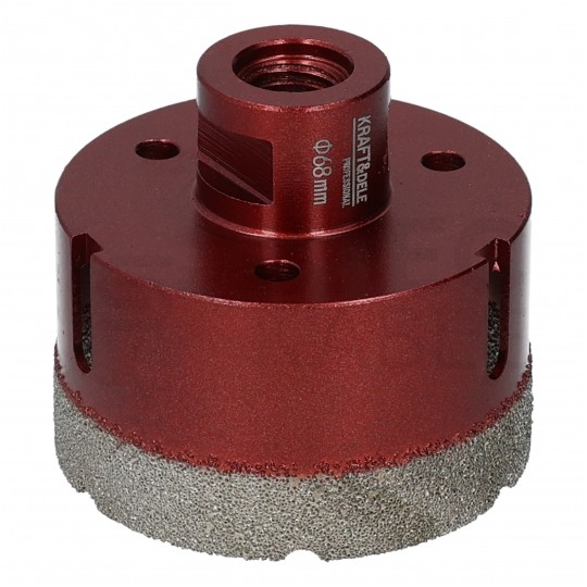 Zestaw otwornic Diamentowych 6-68mm do gresu, kamienia, płytek itp. Komplet 5szt. + adapter Kraft&Dele KD11219