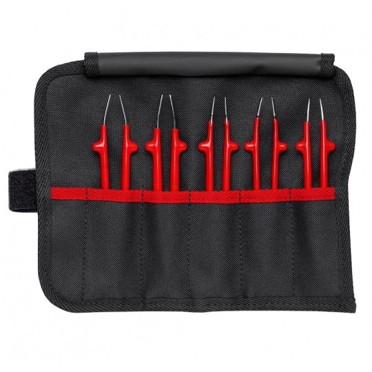 Zestaw Pincet uniwersalnych izolowanych VDE 1kV dla elektryka (5szt w etui) KNIPEX 92 00 04
