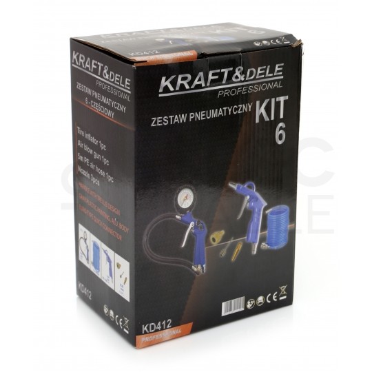 Zestaw pneumatyczny 6 elementów Kraft&Dele