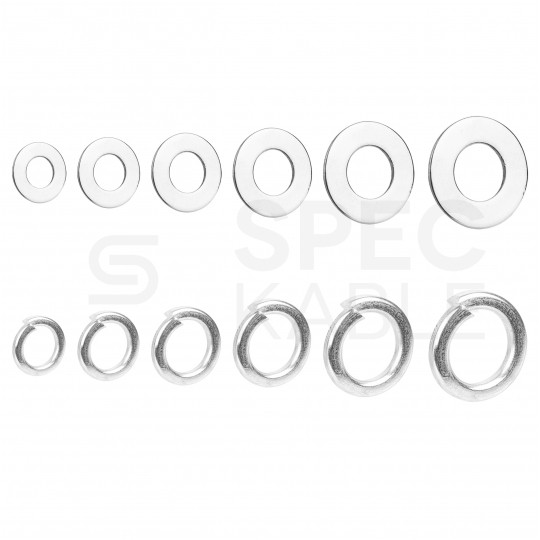 Zestaw podkładek stalowych 350szt. MAR-POL