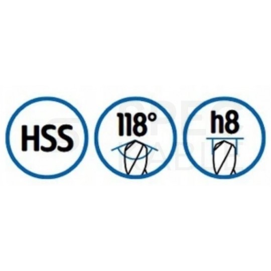 Zestaw polskich werteł do metalu 1-13 mm 25 szt. HSS walcowane BAILDON